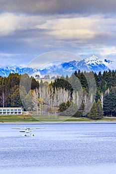 Land scape and natural mountain view point of lake te anau south island new zealand