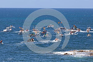 land-sea procession of the Virgin of Ben Viaje