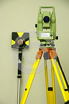 Land surveying and prism