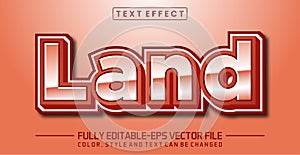 Land text editable style effect