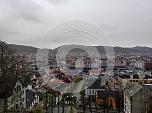 Landas neighborhood in Bergen, Norway photo