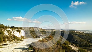 Landascape of Mountains nearby Paphos in summer