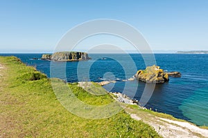 Landascapes of Ireland.  Carrick-a-rede, Northern Ireland photo