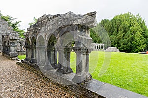 Landascapes of Ireland.  Cong abbey in Galway county photo