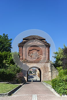 Landauer Gate in Lauterbourg. Department of Alsace in France
