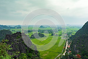 Landcape of Trang An Tam Coc at Ninh Binh, Viet nam