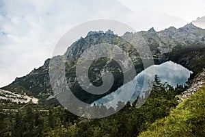 Landcscape hight mountains. Landscape in the mountain