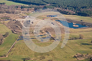 Landfill - aerial photo photo