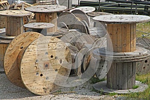 Discariche di legno bobine 
