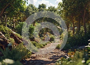 A landfill site reclamed into a flourishing park