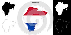 Landgraaf outline map