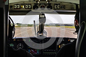 Landing Aircraft Flightdeck View