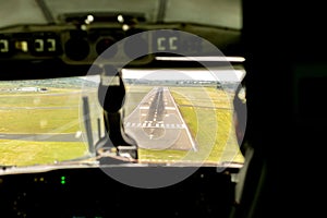 Landing Aircraft Flightdeck View