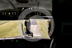 Landing Aircraft Flightdeck View