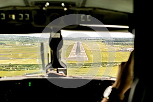 Landing Aircraft Flightdeck View