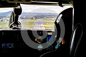 Landing Aircraft Flightdeck View