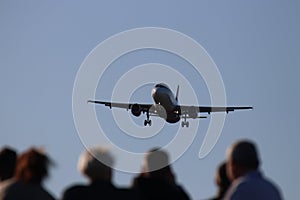 Landing boeing Wizzair Airbus on Katowice