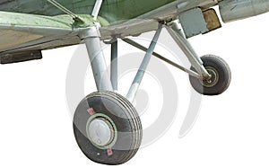 Landing gear of classic airplane