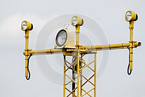 Landing lights airport Volkel