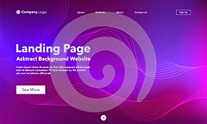 Landing Page. Abstract background website. Template for websites, or apps. Modern design. Abstract vector style