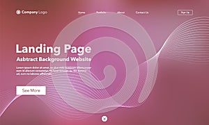 Landing Page. Abstract background website. Template for websites, or apps. Modern design. Abstract vector style