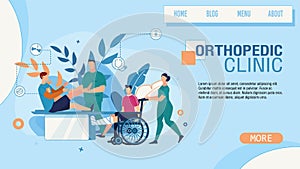 Landing Page Advertising Orthopedic Clinic Service