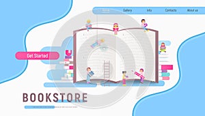 Landing Page for Bookstore