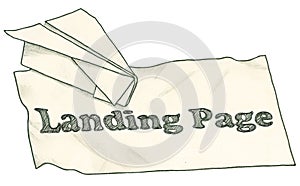 Landing Page with Clipping Path