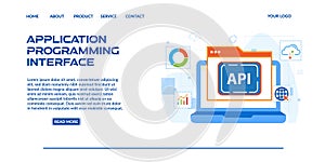 landing page dashboard application programing interface