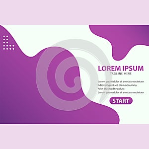 Landing Page Design vector templates simple and modern
