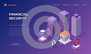 Landing page for financial security