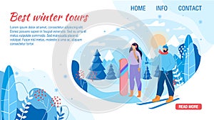 Landing Page Offer Best Winter Tour for Weekends photo
