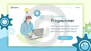 Landing Page Office Worker