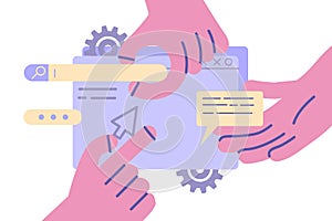 Landing page, programming, research concept