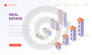 Landing page for real estate financial digital technologies