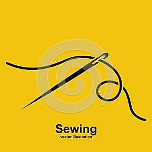 Landing page tailor. Template Sewing mastery vector