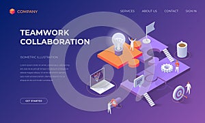 Landing page for teamwork collaboration