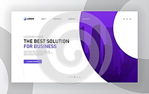 Landing page template for business