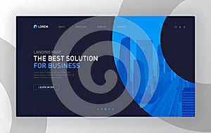 Landing page template for business