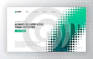 Landing page template for business