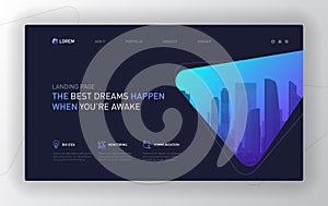 Landing page template for business