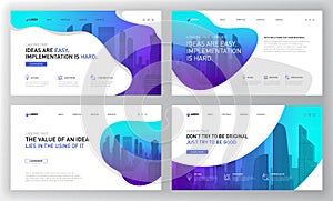 Landing page template for business