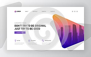 Landing page template for business