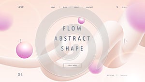Landing page template for cosmetic brand and cosmetical tools.