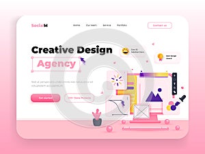 Landing Page Template - Design Agency