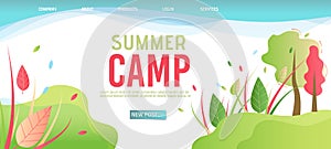 Landing Page Template for Organization Summer Camp