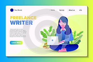 Landing Page Website for Freelance Writer