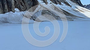 Landing in Ruth Glacier