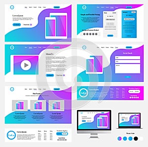 Landing Page Web Template for your Business photo