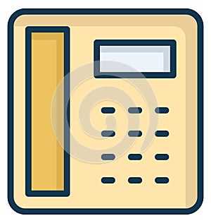 Landline Isolated Vector Icon which can easily modify or edit Landline Isolated Vector Icon which can easily modify or edit